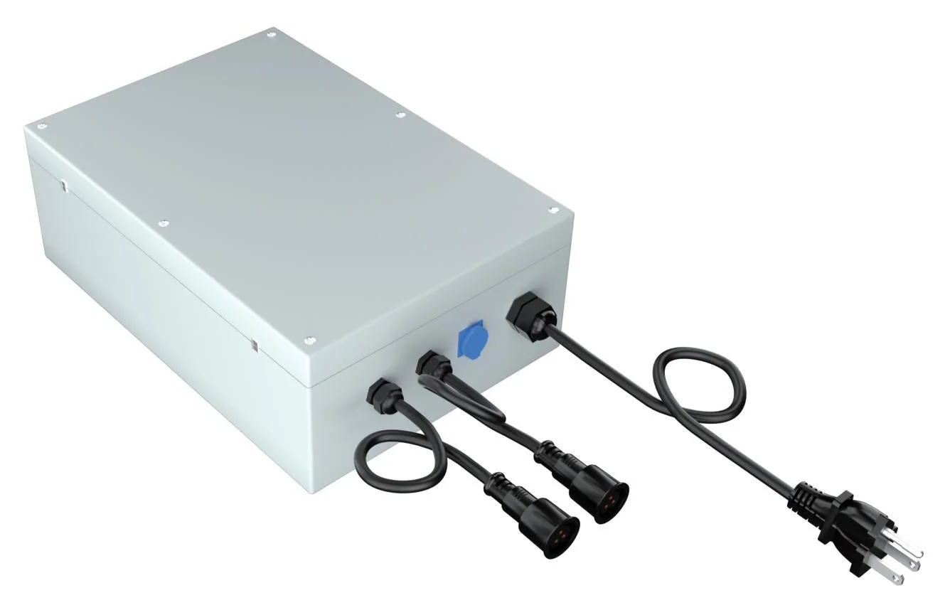 Smart controller and power supply for permanent pixel lights