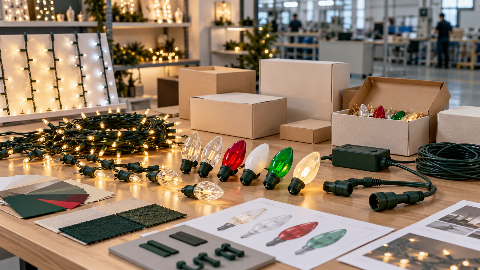 Private label Christmas light products and specifications arranged for supplier evaluation